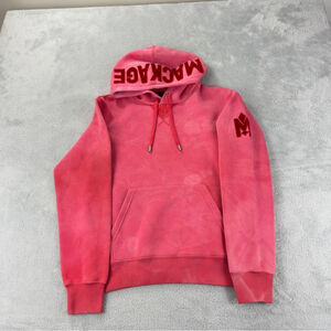 Mackage NWOT Women's Size XS Krys-R Pullover Hoodie AOP on Hood and Arm